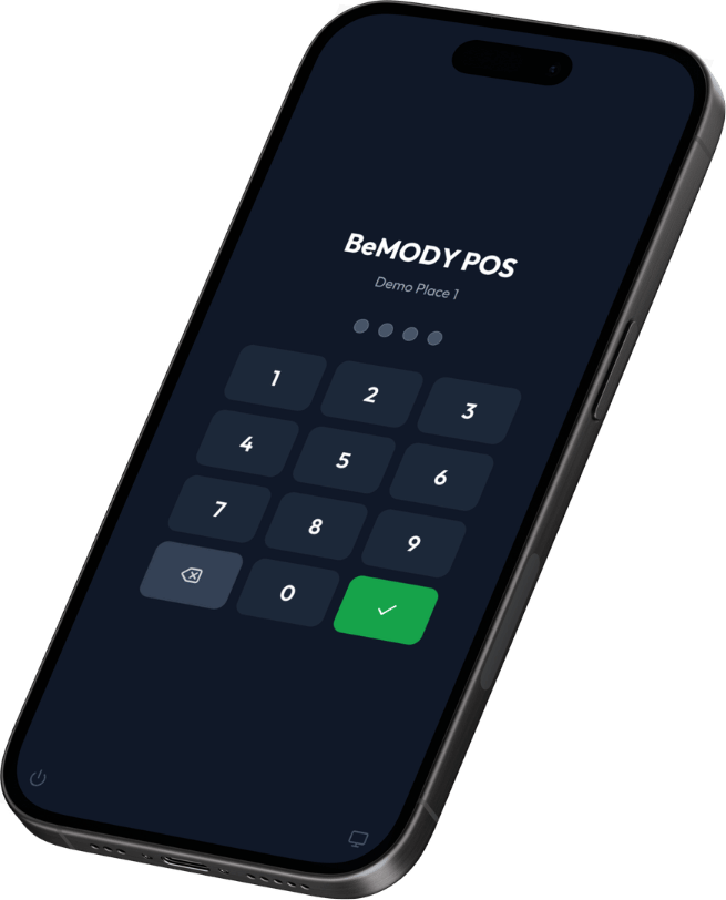 BeMODY POS lock screen